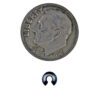 A coin and some small metal ring