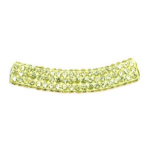 A yellow diamond is shown on the side of a hair clip.