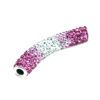 A pink and white diamond encrusted handle.