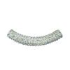 A curved piece of jewelry with a diamond pattern.