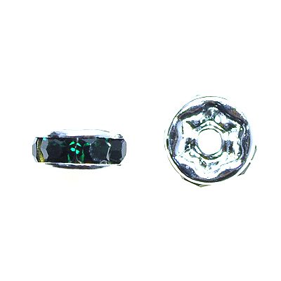 Picture of 1 0 mm green rhinestone button