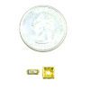 A small gold square with a smaller yellow diamond.