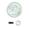 A coin and some small parts are shown.