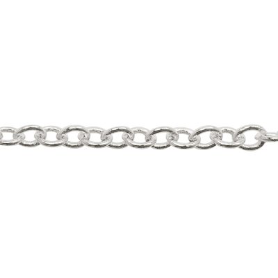 A close up of a chain on a white background