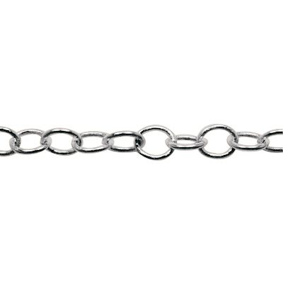 A chain that is connected to the bottom of a necklace.