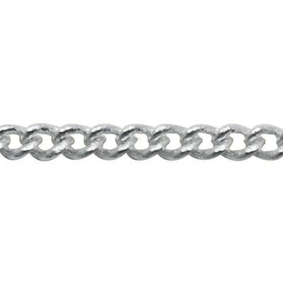 A close up of a chain on a white background