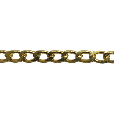 A close up of a chain link necklace