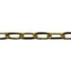 A chain is shown with a gold finish.