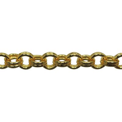 A close up of a chain link necklace