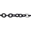 A chain with a metal ring attached to it.
