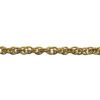 A gold chain is shown with the same pattern as it.