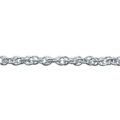 A chain is shown with a silver background.