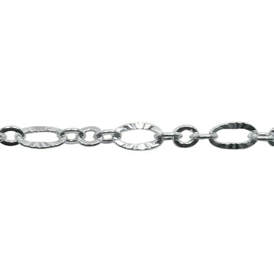 A chain that is connected to the bottom of a necklace.