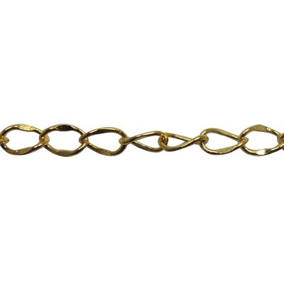 A close up of a chain link necklace