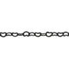 A chain with hearts is shown in this picture.