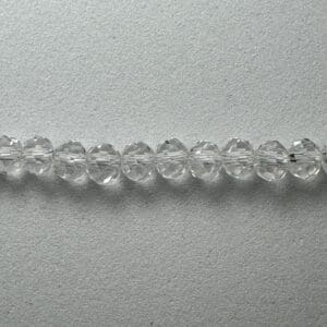 A line of 4RL1 beads on a gray background.