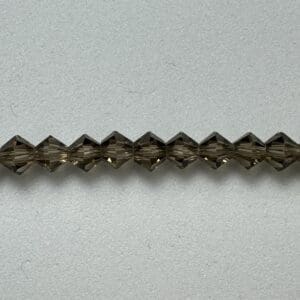 Smoky quartz crystal beads strand.