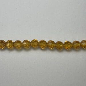 Amber glass beads string.
